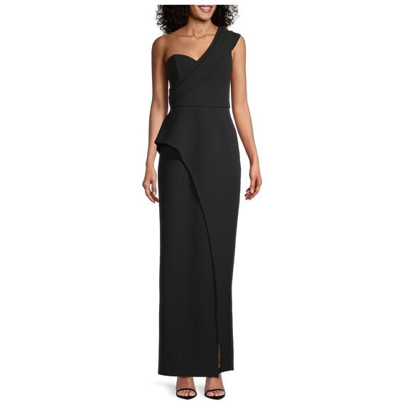 Aidan Mattox Bonded Crepe Column Gown Size US/6 - Picture 1 of 13